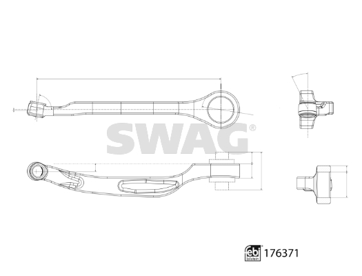 Brat suspensie roata SWAG 33103498